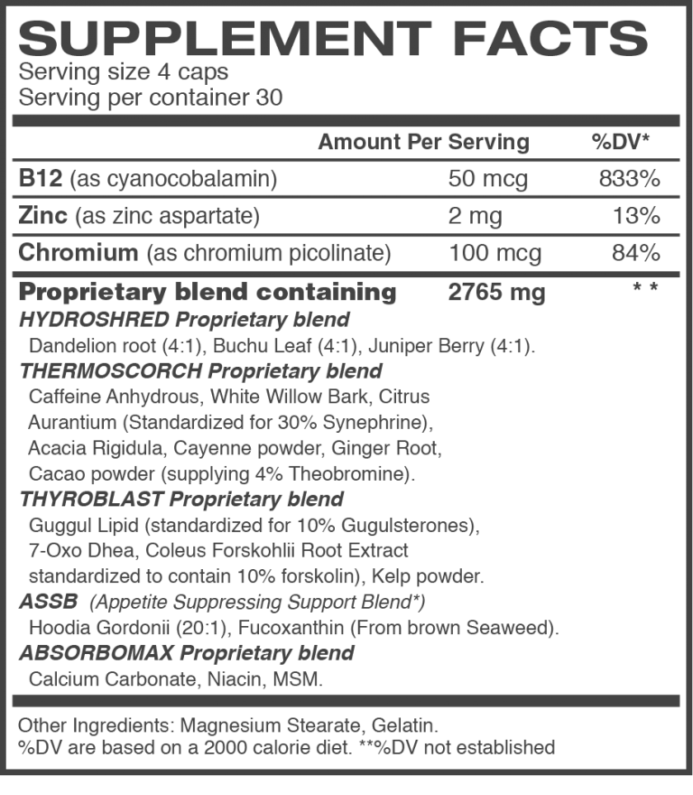 FAT BURNER EVOLUTION Total Nutrition SW Florida Supplements, Weight